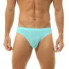 Slip Homme Super Doux Sous-Vêtements Confortables Soie Glacée Semi-Transparent Slip Homme Culotte Solide Sexy Taille Basse Ultra-mince