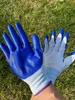 オイルプルーフワーキンググローブ保護安全性屋外労働のための耐摩耗性の白い手袋防止防止高品質