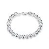 Beaded Uni Sterling Sier Plated 8M Sand Bead Strands Bracelet Gssb084 Fashion 925 Plate Jewelry Bracelets Drop Delivery Dhlgw