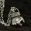 Catene Boho Handmade Angry Fist Hammering Gesto Pendente Collana Steampunk Collane a catena per donna Uomo Accessori gioielli hip-hop