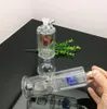 Tubos de humo Hookah Bong Glass Rig Oil Water Bongs Partición de doble capa tubería de agua de vidrio filtrada