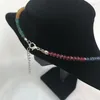 Chokers doğal zümrütler yakutlar safir 3x4mm boncuklar kadınlar lüks kolye yaklaşık 45cm vernik preciosas taş 230524