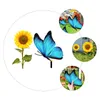 Gift Wrap Decorative Garden Inserts Butterflies Yards Acrylic Stake Patio Stakes Ornaments Sunflower Decoration