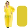 Manteau de pluie à capuche EVA unisexe imperméable Poncho Long coupe-vent Poncho randonnée en plein air Transparent imperméable mode Portable vêtements de pluie SN792