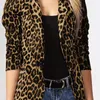 Ternos femininos Moda Moda Blazer Office Mulheres LEOPARD PRIMEIRA TOP PLUSS TAMANHO BULTOMENT JAPET LAPE FINARA