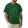 Polos masculinos Rosa Luxemburgo retrato de linha única invertida de camiseta de verão Tops Camiseta de anime da moda coreana para homens