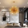 Żyrandole nowoczesne kreatywne żyrandol do salonu Złota projekt luksusowy wiszący oświetlenie okrągły domowe dekoracja lampa cristal lampa