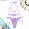 Damenbadebekleidung Sexy brasilianischer Bikini 2023 Frauen String Trikini Set Tanga Badeanzug Solide Badebekleidung Weibliche Dame Badeanzug Schwimmen Biquine T230524