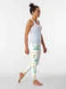 Active Pants Data är Gold T-shirt Leggings Gymkläder för kvinnor Push Up Sporty Woman