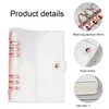 Notepads Agenda Journal Diary Planner Pvc Rose Gold Clear Binders Looseleaf 6 Ring A5 A6 30Mm Binder Er 210611 Drop Delivery Office Dh5Qn