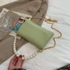 Вечерние сумки с мешками кросс-кусочки плеча женская дизайнерская сумочка кошелек женская цепь моды с бисером Mini 2023 тренд-тренд кожа All-Match