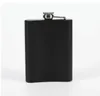 6oz 7oz 8oz Black Frosted Hip Flask 304 stainless steel mini wine kettle Outdoor camping portable wine pot