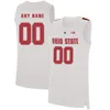 Custom Ohio State Buckeyes Jerseys Men College College White Red Grey US Flag Fashion Настройка университетской баскетбольной одежда для взрослых