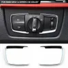 جديد 2 PCS ABS CAR CAR Headliter Switch Frame Trim Trim Frame For BMW New 3 4 316 320Ligt Car Accessories Interior Decorative