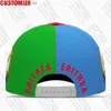 Caps de bola Eritrea Baseball Caps Grátis 3D Custom Made Team Hat Eri Country Eritrenos Travel Africa Nation Ertra Lion Flag Capéu L230523