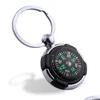 Keychains Lanyards Personalisierte Kompass Herren Metallschlüsselketten Anhänger Outdoor -Werkzeuge Schlüsselrolle Schlüsselkette Drop -Lieferung Mode Accessori DH36Z