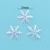 20PSCSewing Notions Tools 200 20mm Iris Snowflake AB Cloth Decals Wedding/Party/Christmas Decoration Accessories DIY Tree S87 P230524
