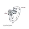 Solitaire Ring Womens Sterling Sier Plated Round Gem Zircon Gssr819 Fashion 925 Plate Rings Drop Delivery Jewelry Dhhqz