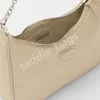 Yeniden Sürgün Lüks Tasarımcı Omuz Çantası 3-1 arada Crossbody Mini Hobo Çanta Omuz Kayışı Saffiano Deri Trim Büyük Kapasiteli Alışveriş Çantası