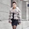 Femmes fourrure Faux FURSARCAR 2023 vestes d'hiver réel naturel manteau épais chaud corps véritable vêtements d'extérieur avec col