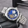 AA 디자이너 손목 시계 남성의 클래식 비즈니스 시계 팔찌 손목 시계 Tourbillon 고급 자동 기계식 40mm 달 상 브랜드 시계