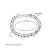 Beaded Uni Sterling Sier Plated 8M Sand Bead Strands Bracelet Gssb084 Fashion 925 Plate Jewelry Bracelets Drop Delivery Dhlgw