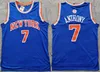 Carmelo Anthony Retro Basketbol Formaları Knickss Erkek Jersey Vest Giyim Örgü Nefes Alabilir