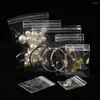 Jewelry Pouches 10pcs Transparent PVC Organizer Bags Gift Ring Earring Storage Bag Packaging Display Anti-Oxidation Self Sealing