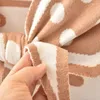 Шарфы корейская шерсть сгустие кросс -узловые точки теплый вязаный шаль лето