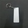 Sublimation Alluminio Rectangle Blank Keychains Trasferimento Tastina di consumo Due lati possono stampare nuovo arrivo6082534