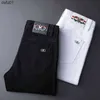 Męskie dżinsowe odzież męskie spodnie chino bawełniane dżinsy spodnie marka haftowane cienkie proste spodni dżins L230520 L230520