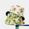 Cloches Nuevo Algodón Sombrero de pesca Mujeres Hombres Hip Hop Cap Pareja Arce Vegetal Panamá Cubo Sol Flat Top Pescador Sombreros Gorras F Dhgarden Dhvo1