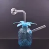 Günstigste Ananas Handraucher Wasserpfeife Bubbler Mini Glas Ölbrenner Bong Recyler Dab Rig Wachsöl Rigash Catcher Shisha mit Downstem Ölbrennerpfeife