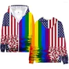 Mode fierté LGBT vêtements Gay amour lesbienne arc-en-ciel drapeau conception sweat à capuche femmes/hommes Streetwear à capuche