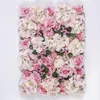 Dekorativa blommor 40x60 cm grön gräsvägg med konstgjord blommor dekor panel för hemfest bröllop baby shower hårbackdrop