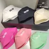 Printemps/Été Mince Denim Pêcheur Chapeau Miu Lettre Designer Beanie Cap Usé Polyvalent Seau Chapeau Enfants Bassin Chapeau