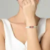 Charm-Armbänder Regenbogen gewebtes Leder LGBTQ Edelstahl Accessoires Lesben Schwule geflochtener Pride Paar Freundschaftsschmuck