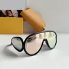 Lunettes de soleil surdimensionnées Pilot Wrap Silver Mirror Lens Hommes Femmes Summer gafas de sol Designers Shades Occhiali da sole UV400 Eyewear