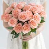 Fleurs décoratives LuanQI Bouquet Artificiel Belles Roses En Soie Décoration De Table De Mariage À La Maison Organiser De Faux Plantes Cadeaux De Saint Valentin
