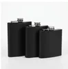 6oz 7oz 8oz Black Frosted Hip Flask 304 stainless steel mini wine kettle Outdoor camping portable wine pot