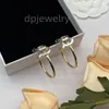 Novo jóias de designer de luxo 18K Gold Bating - Aço inoxidável Casal Brincos de WeddingDesigner Acessórios para presentes por atacado 2023