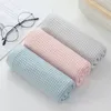 Wafel handdoek Huishoudelijk Gezichtshanddoek Gezicht Handhanddoek eenvoudig waterabsorberend niet -afwerpende badkamerproducten