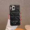 Vacker designer iPhone -fodral 14 13 12 Pro Max Lu Leather Luxury Purse 14Promax 13Promax 12Promax 14Pro 13Pro 12Pro Telefonfodral