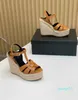 Summer Designer Platform Sandal High Heel Shoes Women Wedge Espadrille Sexy Ladies High High Cheels Oneels Chale Wedding Footwear EU35-43