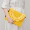 Evening Bags Lafite Grass Candy Colored Paper Bag Woven Handbag Envelope Trendy Shoulder Women Straw Crossbody