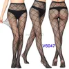 Socks Hosiery Women Long Sexy Hollow Out Fishnet Stockings Pantyhose Black High Waist Lace Transparent Stocking Pantyhose Y23