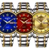 Montres pour hommes montre étanche montre pour hommes montre à bracelet en acier double calendrier montre à Quartz montre de mode luxe léger