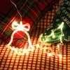 Strings Led Christmas hangling ornamenten deur en raam Santa Claus Elk Bells Lights Snowflake Suction Cup Light op batterij