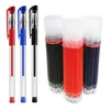 Stylos à bille 523pcsset stylo à encre Gel recharge à pointe fine 05mm pour école de bureau japonaise mignon Kawaii papeterie fourniture 230523