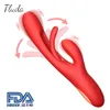 Vibratori Rabbit Tapping G-Spot Pattern Vibratore Stimolatore clitorideo femminile Potente modalità 21 Sex Toy Prodotti per adulti da donna 230524